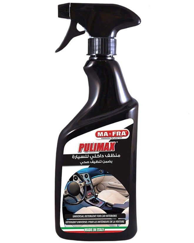 MAFRA MA-FRA Pulimax Car Interior Cleaner Spray 500ml, Multi Surface Interior Cleaning Solution for Dashboard, Seats, Door Panels, Plastic, Vinyl, Fabric, Leather, Console, Carpet, Trim, Interior Stain Remover, Odor Control . - Image 1