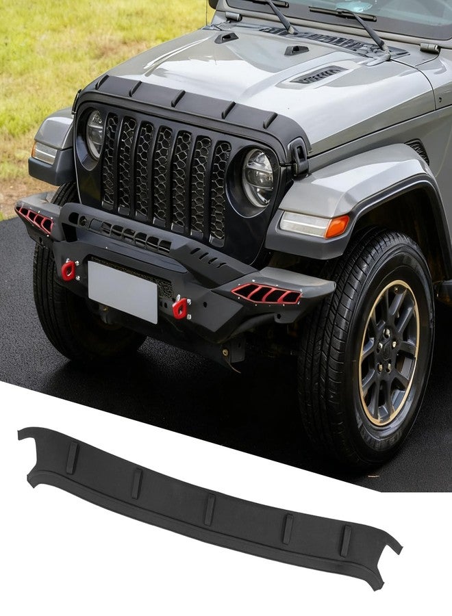 Tecbaba Black TPE Hood Deflector for 2020-2026 Jeep Gladiator JT & 2018-2026 Wrangler JL Front Hood Guard - Image 1
