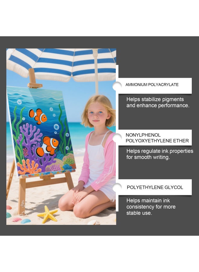 Noteory Paint Markers, Vibrant Colors, Durable Coverage, Hand-drawing, Cap-off Drawing, Doodle Marker Pens - Image 2