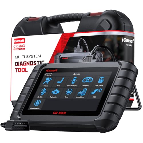 iCarsoft Bidirectional Scan Tool, CR Max OBD2 Diagnostic Scanner for All Vehicles, Full System 49 Resets+46 Extra Services, 40000+Active Tests,ECU Coding, Battery Registration, Oil Reset/ABS,CAN FD - Image 1