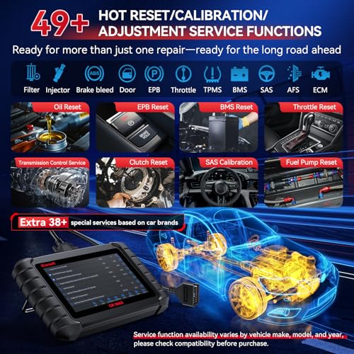 iCarsoft Bidirectional Scan Tool, CR Max OBD2 Diagnostic Scanner for All Vehicles, Full System 49 Resets+46 Extra Services, 40000+Active Tests,ECU Coding, Battery Registration, Oil Reset/ABS,CAN FD - Image 4
