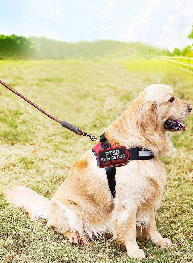 EHOPE Service Dog Patch PTSD Do Not Distract Patches Vests/Harnesses Applique Embroidered Fastener Hook & Loop Emblem(PTSD Service Dog-Black-3) - Image 5