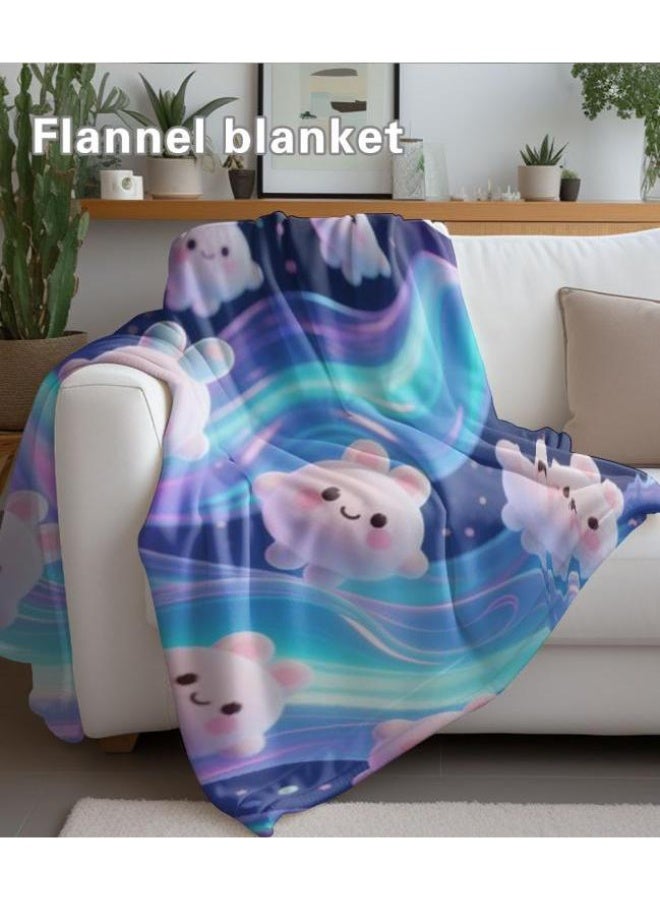 عام بطانية رقيقة من الفانيلا الكرتونية للأطفال والرضع (دافئة ومريحة، ومناسبة للنوم والألعاب) 70 سم * 100 سم - Image 3