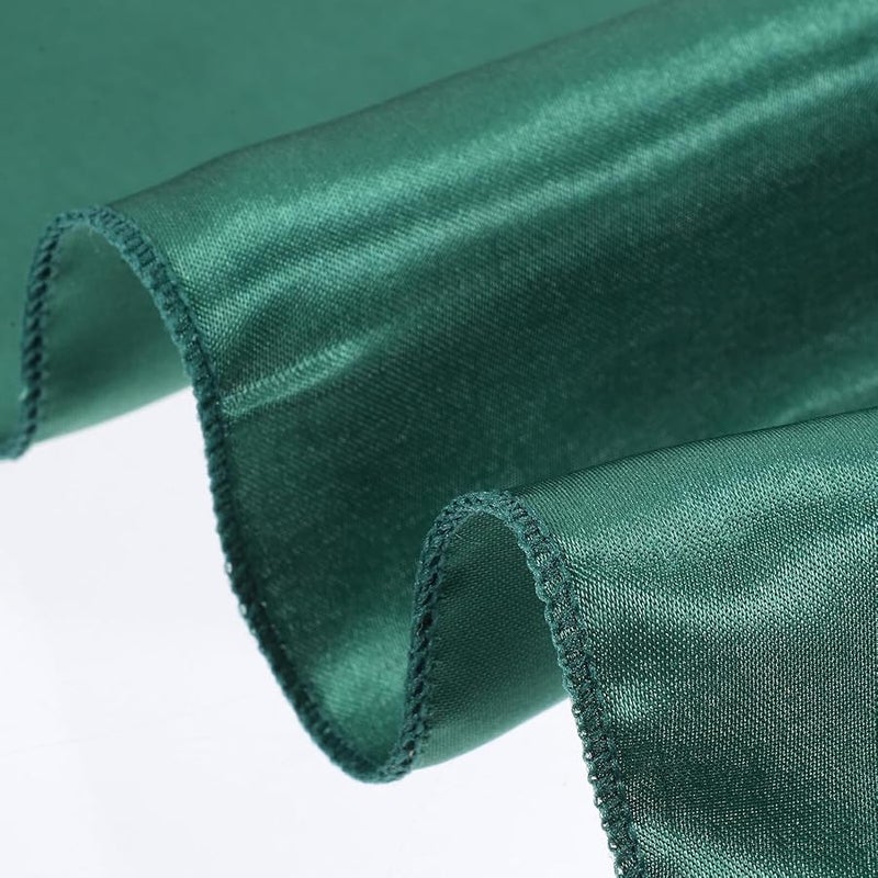BESPORTBLE 8pcs Satin Dinner Napkins Soft Washable Reusable Green for Home Hotel Party Dining - Image 4
