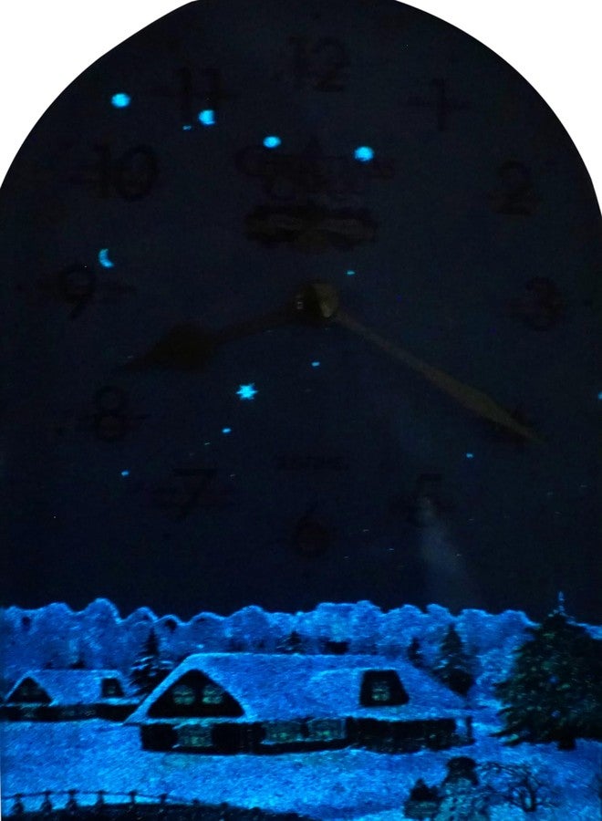 JUSTIME Luminous Peaceful Night 12 Song of Christmas Carols Table Mantel Clock Home Deco, Great for Gift (Green Marble) - Image 4