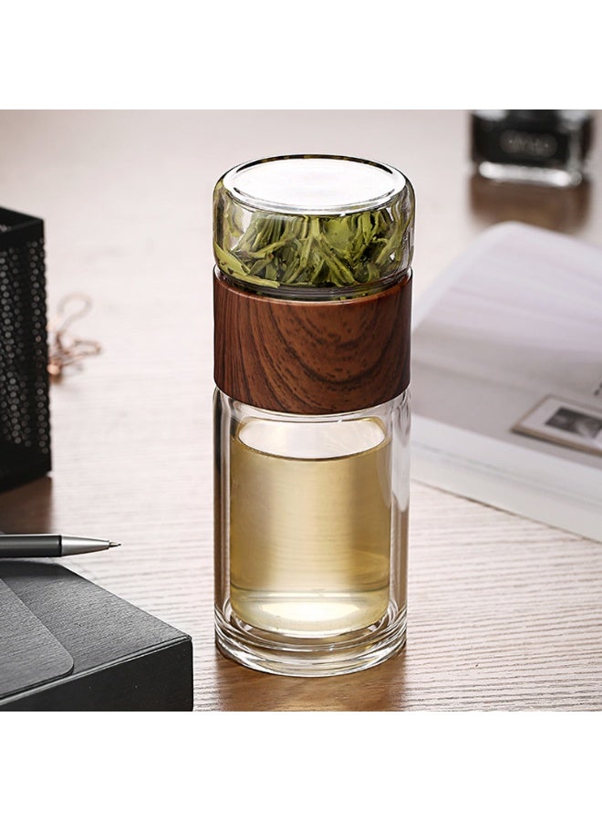 آنا كوب سفر زجاجي مزدوج الجدار مع فلتر مدمج للأغراض المحمولة - Image 2