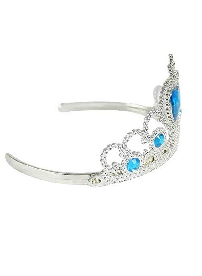 فانسي دريسويل مجموعة FancyDressWale Princess Silk Wands Tiaras and Crowns للفتيات من Gem Wand Gold Set باللون الأزرق  - Image 5