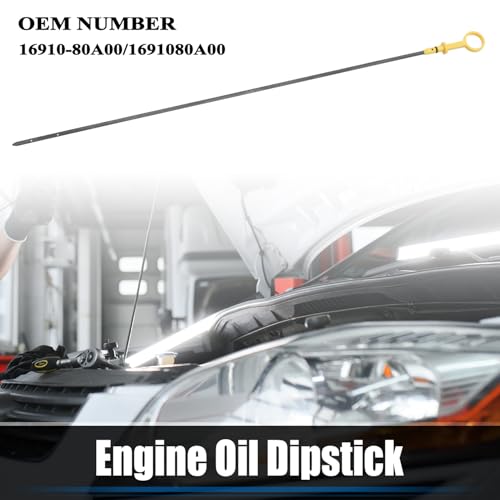 E-Vniko Engine Oil Dipstick Compatible with Suzuki Grand Vitara 2000-2017 Replacement Accessories Engine Oil Level Gauge Indicator Dipstick 16910-80A00 559mm Steel - Image 3