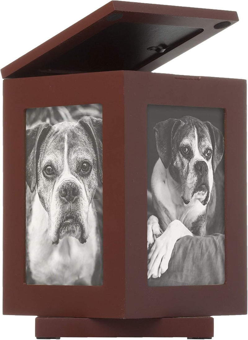 Pearhead Pet Memory Box & Urn – Black Solid Wood with Clay Paw-Print  Kit - Image 2
