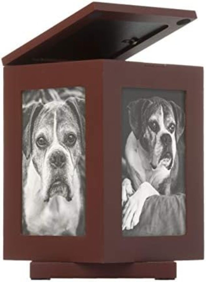 Pearhead Pet Memory Box & Urn – Black Solid Wood with Clay Paw-Print  Kit - Image 3