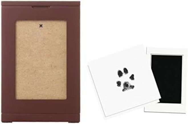 Pearhead Pet Memory Box & Urn – Black Solid Wood with Clay Paw-Print  Kit - Image 4