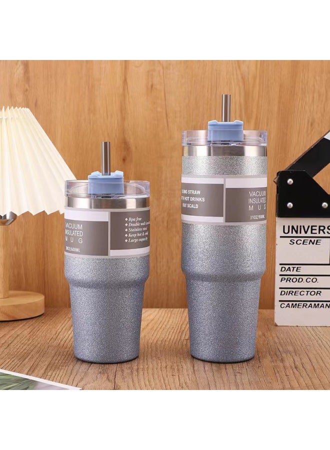 New 20 Car Cup Double 304 Stainless Steel Vacuum Cup Cold-keeping Ice Heater Cup Portable Car Coffee Cup