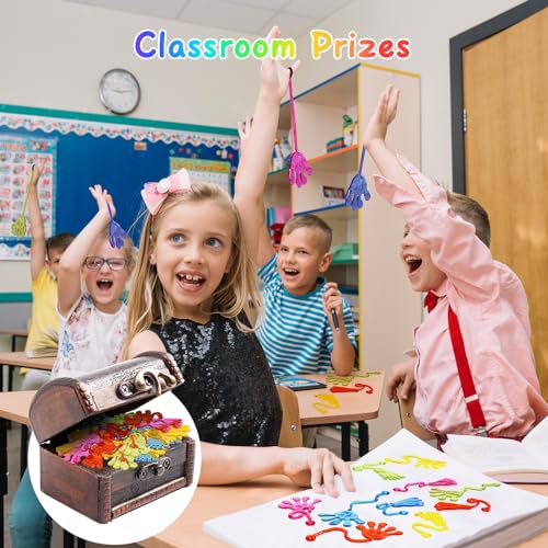 PICcircuit Sticky Hands Bulk 30 PCS Party Favors for Kids 4-8,8-12 Year Stretchy Sticky Hand Feet Goodie Bags Stuffers for Kids Mini Christmas Classroom Prizes Student Gifts Teacher Birthday Trinkets Slap Hand - Image 4