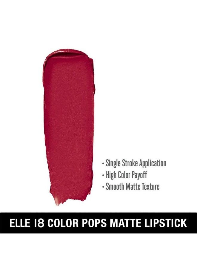 Elle18 - Color Pop Matte Lip Color R33 Code Red 4.3 G - Image 1