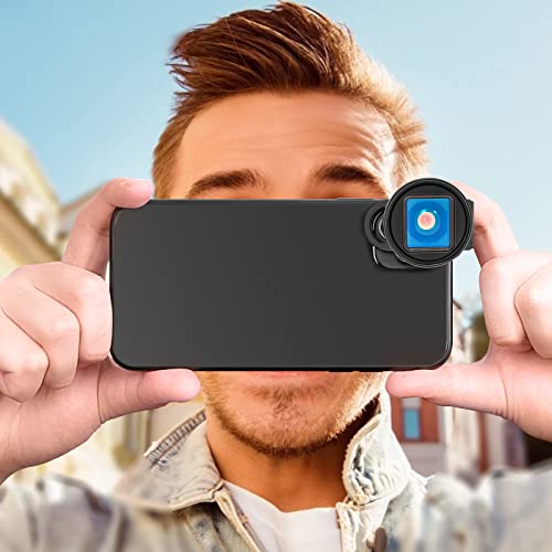 USKEYVISION 1.55X Anamorphic Lens Filmmaking 2.76:1 Ratio Lens for iPhone 15/14/13 Mini/Pro/Max Andorid Smartphone Lens Compatible w/FilmicPro FotorGear Promovie App(UVAL-1.55XS) Black - Image 2