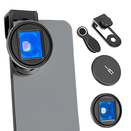 USKEYVISION 1.55X Anamorphic Lens Filmmaking 2.76:1 Ratio Lens for iPhone 15/14/13 Mini/Pro/Max Andorid Smartphone Lens Compatible w/FilmicPro FotorGear Promovie App(UVAL-1.55XS) Black - Image 1