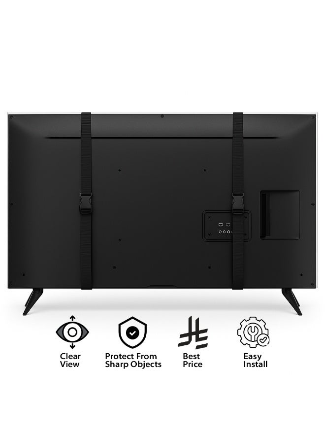 43-Inch TV Screen Protector – Shatterproof, Anti-Blue Ray, Eye Protection, Removable, Waterproof Clear Shield for LED/LCD/4K TVs (97 x 56 cm) - Image 3