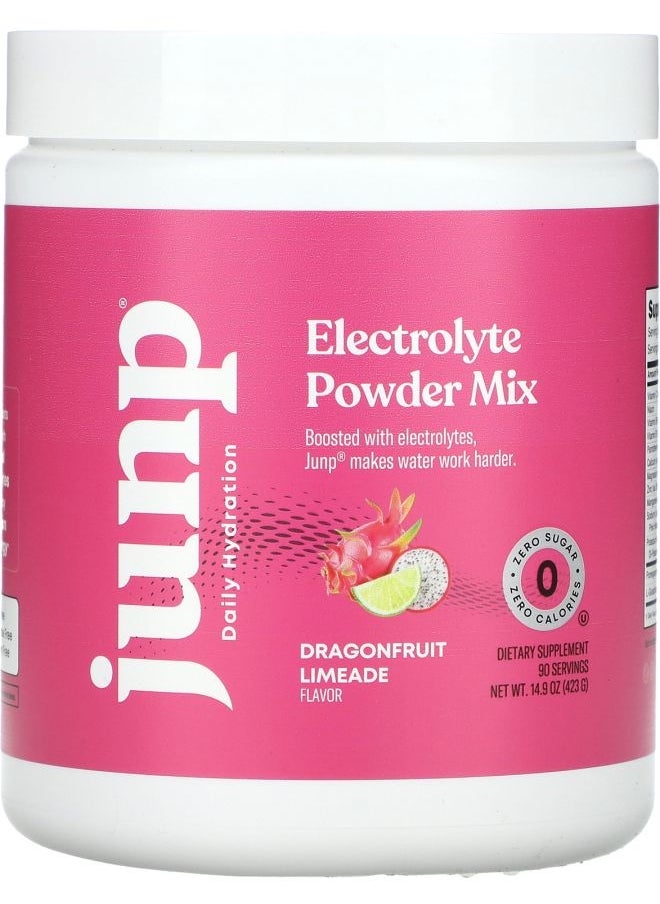 JUNP Electrolyte Powder Mix Dragonfruit Limeade 14.9 oz (423 g) 