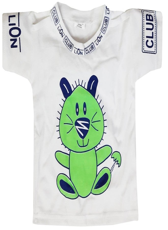 little PANDA Baby Boys Velvet Dungaree & Cotton t-shirt Clothing Set (0-6 months, Green) - Image 5