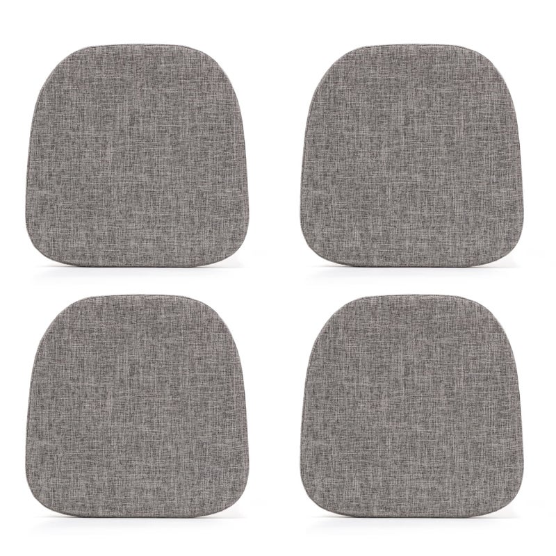 Tromlycs Tromlycs 14x14 Metal Chair Cushions Pads Set of 4 for Tolix Metal Chairs Small Seat Cushions 14 inch Grey - Image 1