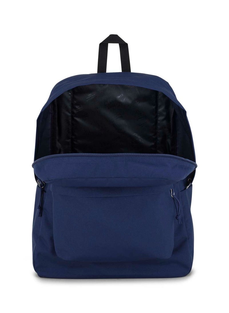 JANSPORT SuperBreak One Backpack With Padded Shoulders, Water Bottle Pocket, 26L, 0.35 kg - Navy  - Image 4