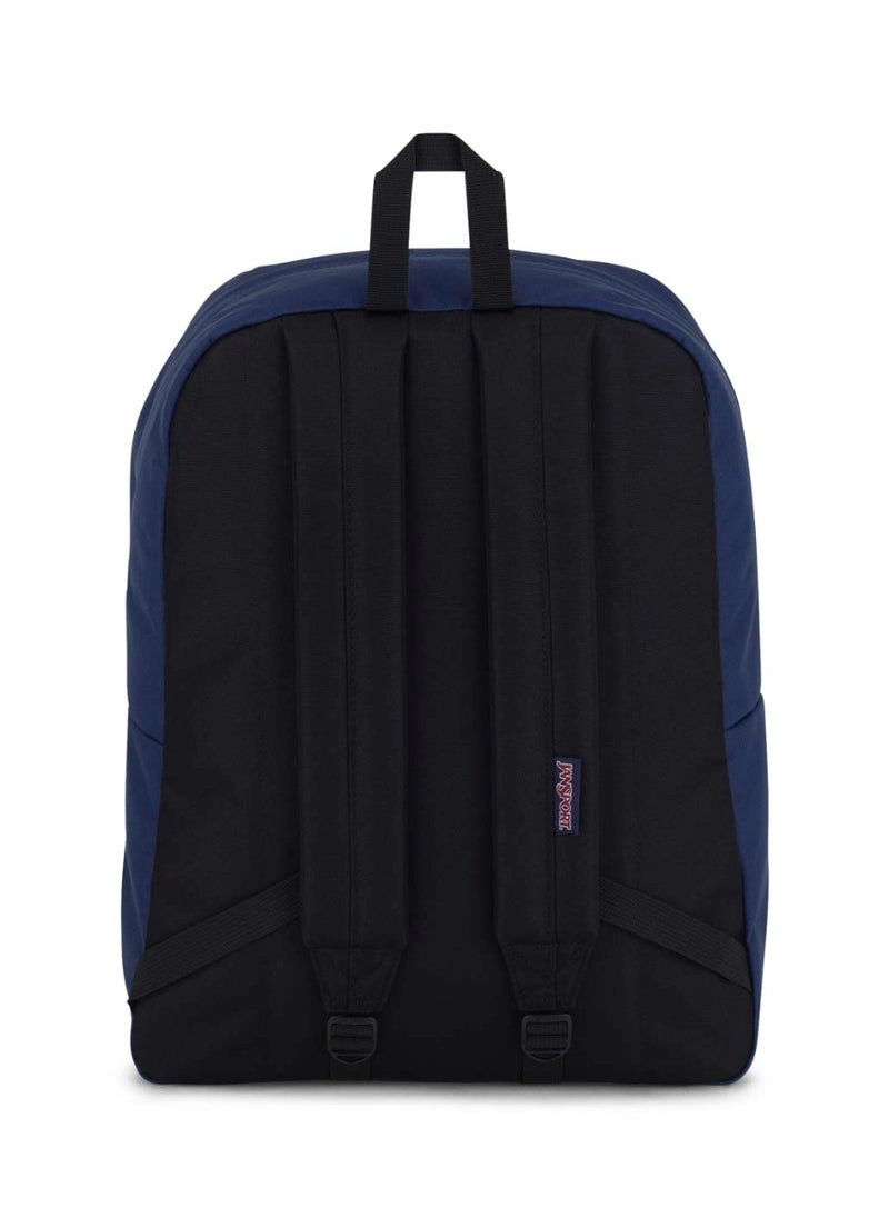 JANSPORT SuperBreak One Backpack With Padded Shoulders, Water Bottle Pocket, 26L, 0.35 kg - Navy  - Image 2