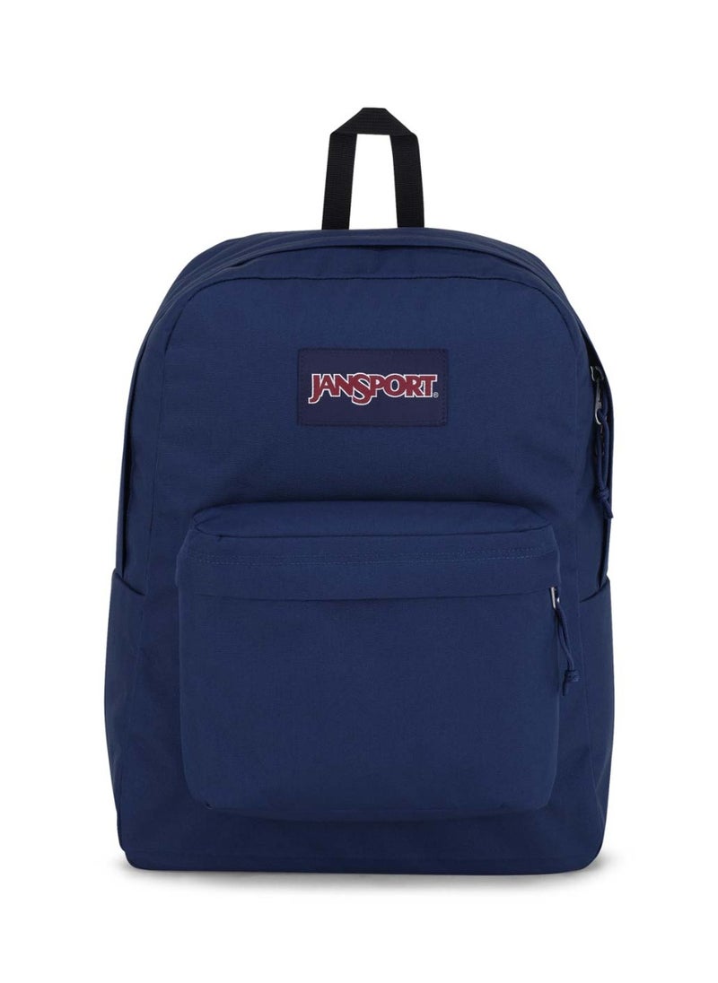 JANSPORT SuperBreak One Backpack With Padded Shoulders, Water Bottle Pocket, 26L, 0.35 kg - Navy  - Image 1