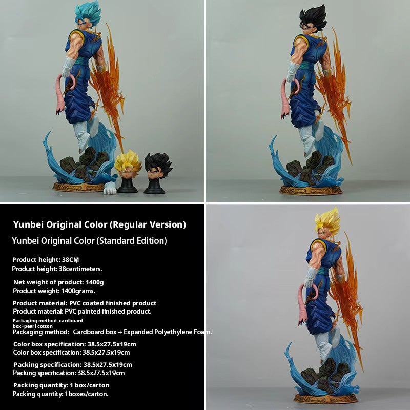 Dragon Ball Vegito Super Saiyan PVC Statue Desktop Ornament - Image 2