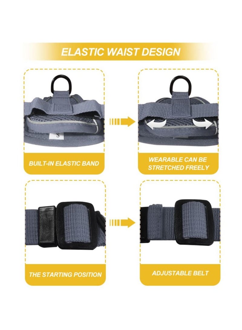 SYOSI Escape Proof Cat Harness(S-Size), Adjustable Step-in Vest Reflective Strip Leash Set Soft Mesh Harness Small Dog Walking Harness Pet Safety Vest No-Choke Cat Vest for Kitten Puppy Rabbit - Image 3