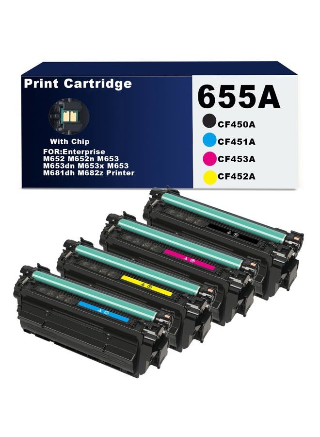 SkyPrint 655A Toner Cartridge Compatible with HP Enterprise M652n M653dn M653x M653 MFP M681dh M682z Printer.CF450A CF451A CF452A CF453A - Image 1