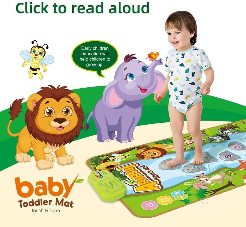 Animal Musical Mat for Kids, Baby Early Learning Educational Toys, Montessori Sensory Musical Dance Mat, Touch Play Floor Keyboard Pad, Gifts for Kids 18+ Months (80*50cm) - Image 4