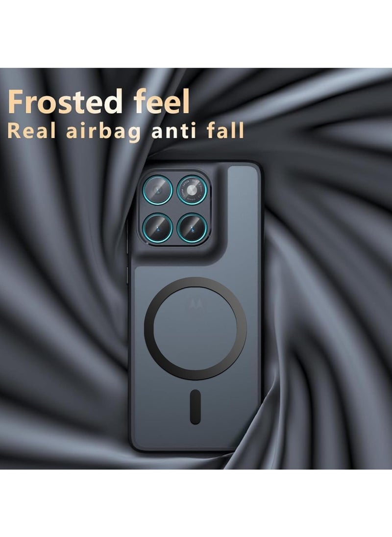 General Case Compatible with Motorola Moto Edge 60 Pro, Mag-Safe Compatible, Shock Protection, Yellowing Resistant, Magnetic Classic Hybrid Case  - Image 2