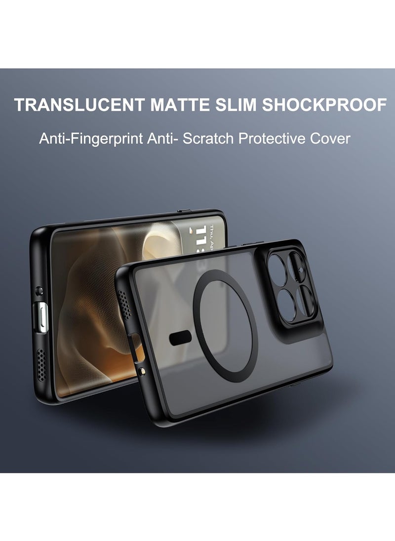 General Case Compatible with Motorola Moto Edge 60 Pro, Mag-Safe Compatible, Shock Protection, Yellowing Resistant, Magnetic Classic Hybrid Case  - Image 4