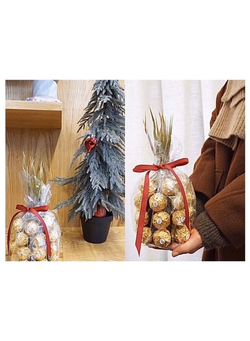 Clear Cellophane Wrap Roll 200m x 100cm Long Thick Cello Roll, Gift Wrapping for Flowers Basket Crafts Treats - Image 5