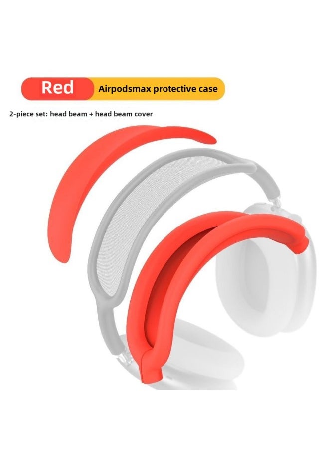 Generic - Apple AirPods Max Headphone Head Beam Protective Set Upper And Lower All-inclusive Protection Anti-deformation And Anti-dirty-Specifications:Pink Headband + Headband Cover (bag) - Image 1