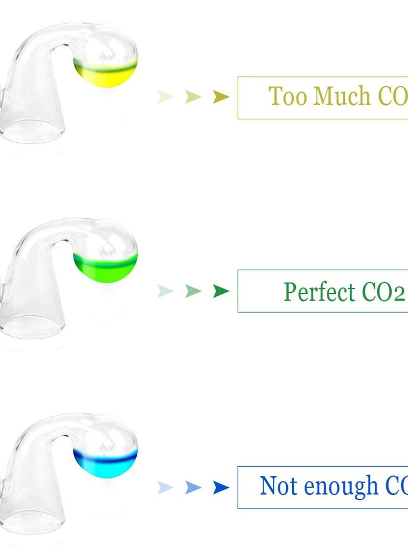 2 Pack CO2 Drop Checker, Aquarium CO2 Tester Monitor CO2 Glass Drop Checker Aquarium CO2 Detector for Planted Fish Tank - Image 3
