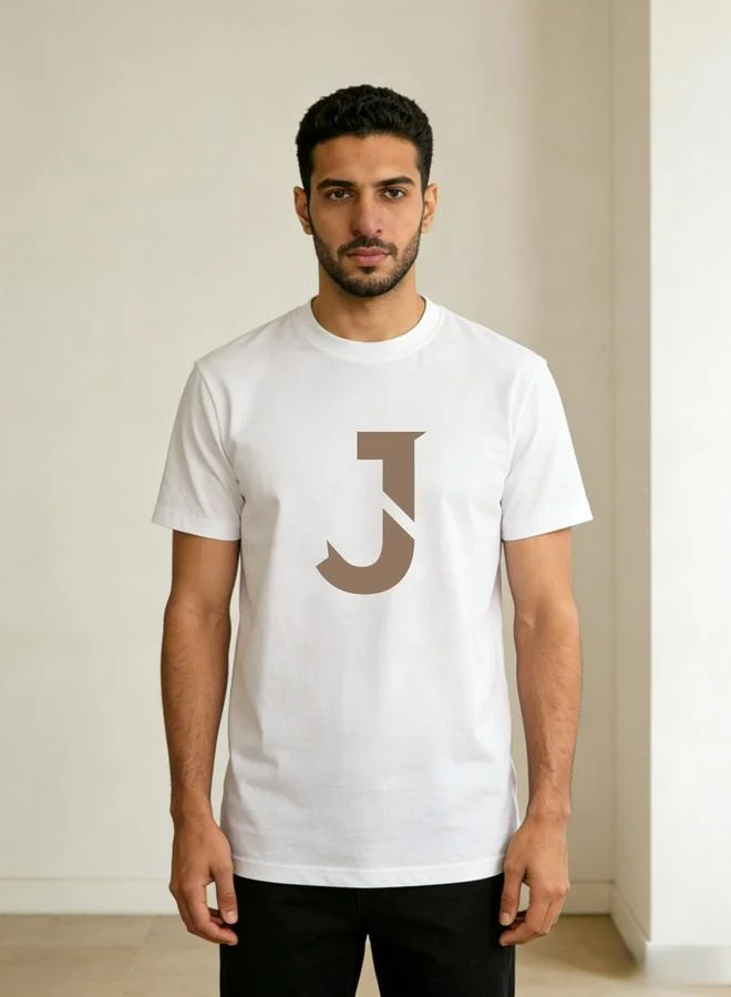 Take Two Men White Printed Short Sleeve T-Shirt