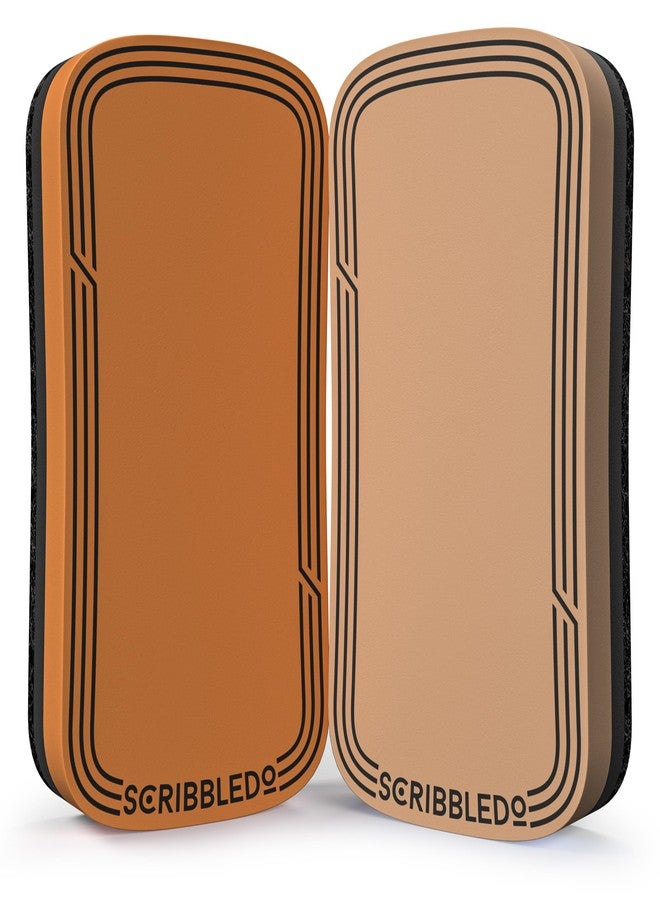 سكريبل دو ممحاة سكريبلدو المغناطيسية الجافة للسبورة البيضاء، عبوة من قطعتين، مقاس 2×4 بوصة، مناسبة للمعلمين، الفصول الدراسية، المكاتب، المنازل، والمدارس. - Image 1