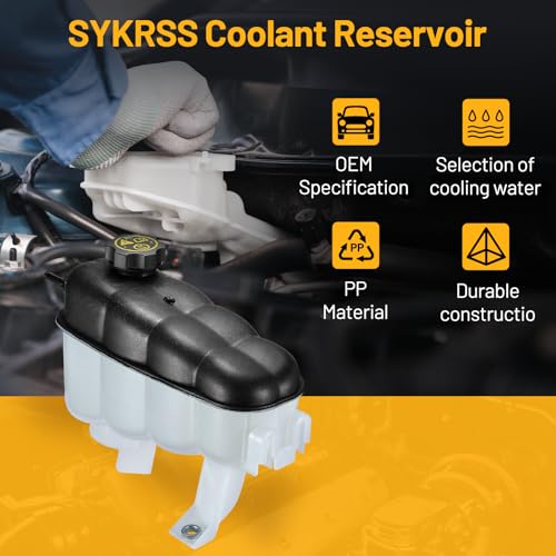 SYKRSS Coolant Reservoir Tank 603-973 Compatible with GMC Sierra 1500 Yukon Compatible with Cadillac Escalade ESV Chevy Silverado 1500 Suburban Tahoe Coolant Radiator Reservoir Tank Replace 22856231 - Image 5