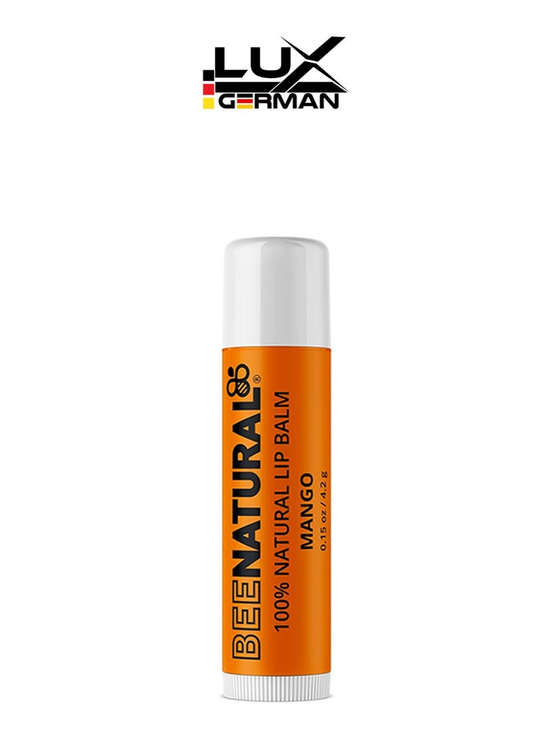 Bee Natural 100% Natural Moisturising Lip Balm Mango - Image 2