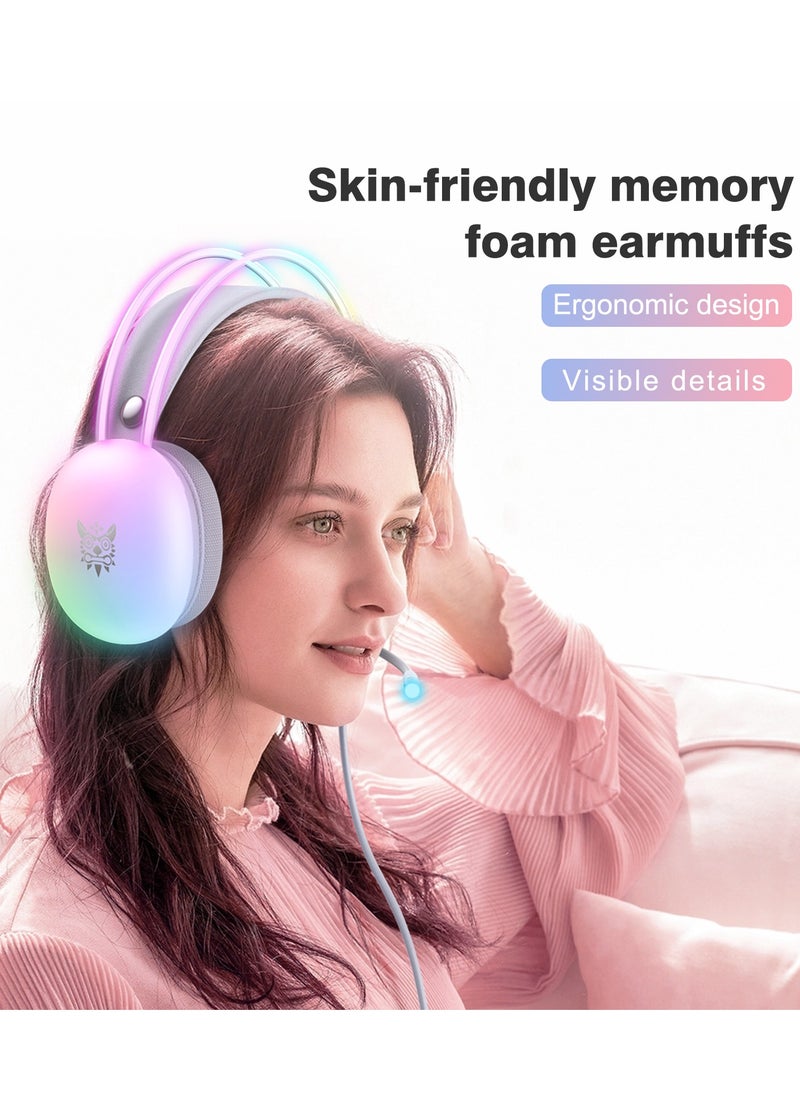 onikuma - X25 Gaming Headset Over-Ear Gaming Wired Headphones with Mic for PS4/PS5/XOne/XSeries/NSwitch/PC - Image 1