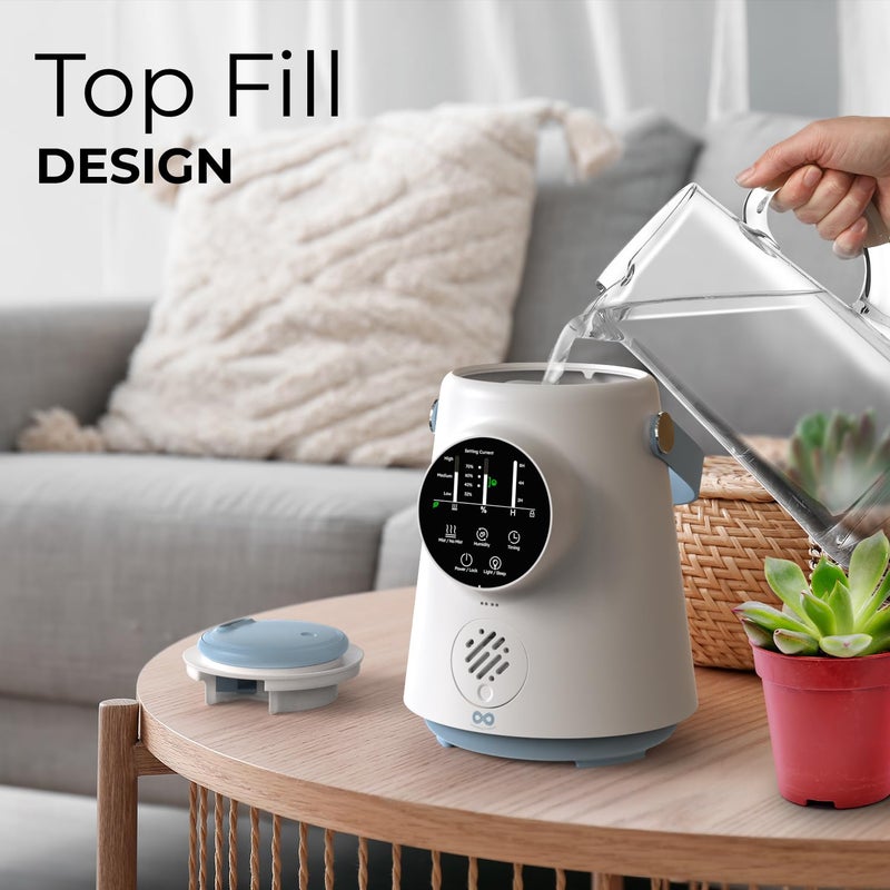 Everlasting Comfort 2.5L Top Fill Humidifier â€“ Upgraded Easy to Clean 20HR Runtime Cool Mist Air Moisturizer for Bedroom, Home, Nursery & Large Room, Whisper-Quiet Soothing Hydration for Baby & Kids - Image 4