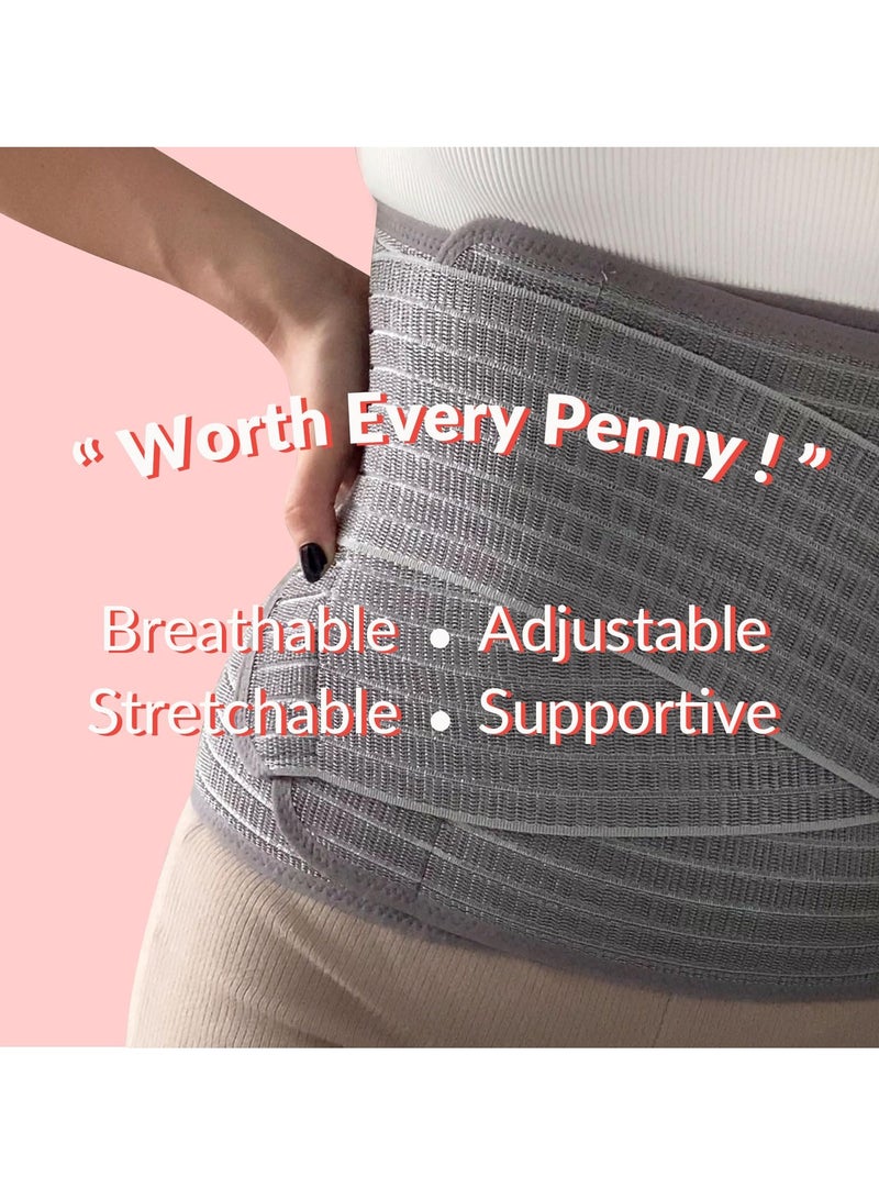 Postpartum Belly Band - Adjustable Postnatal Girdle for C-Section Recovery, Abdominal Support & Back Pain Relief - Eco-Friendly Bamboo Charcoal Fiber, Size L - Image 2