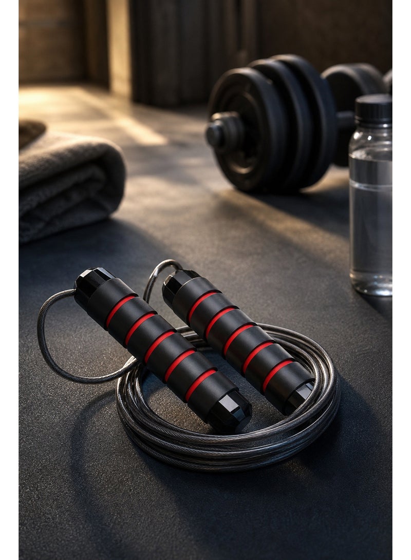 Jump Rope with High-Speed Ball Bearings – Adjustable PVC Skipping Rope with Anti-Slip Foam Handle for Men Women Kids – Jumping Rope for Fitness, Weight Loss, Boxing & Ramadan Workout - Image 2