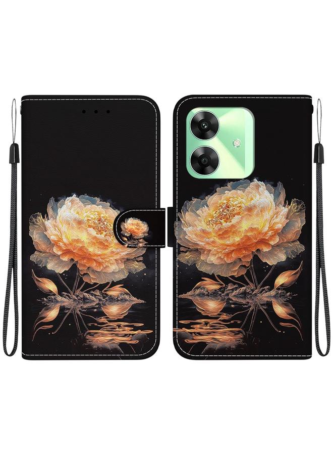 erorex Case For Realme C61 / C63 / Note 60 Crystal Texture Colored Drawing Leather Phone Case - Image 1