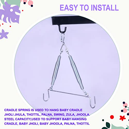 Little Chime Triangle Cradle Spring Set - Silver - Image 4