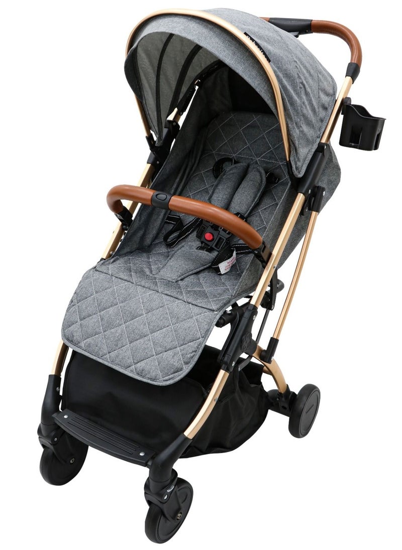 Bebesitos - Chic Travel Baby Stroller Light Aluminum Frame One Second Folding With Hand Trolley Ideal For Airplane Cabin - Image 1
