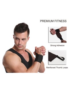 Weightlifting Wrist Wraps Professional Quality Wrist Support with Heavy Duty Thumb Loop - Best Wrap for Powerlifting Competition, Strength Training, Bodybuilding - pzsku/ZD7CDB267F18A8D5788A9Z/45/_/1730479387/464d4928-ee16-4553-8d4d-e573d484f91b