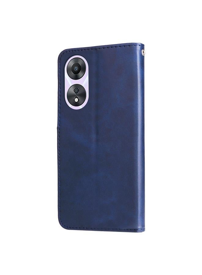 S-TOP Case For OPPO A58 5G Calf Texture Zipper Leather Phone Case - Image 3