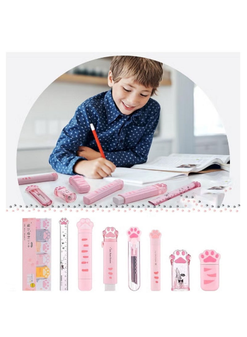 Cute Stationery Set 8-in-1 for Students School Supplies - Image 2
